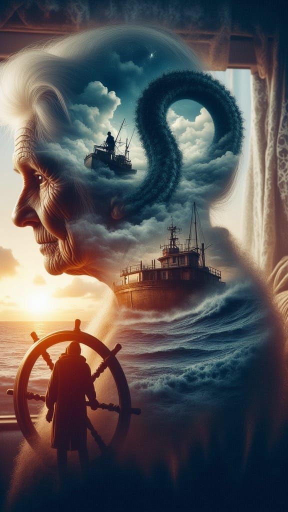 Fisherman's Dawn Memory: Seascape Concept Art