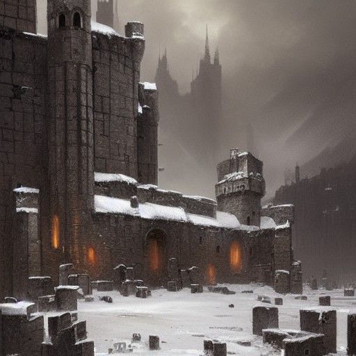 Sinister Castle Black Under the Ice Wall