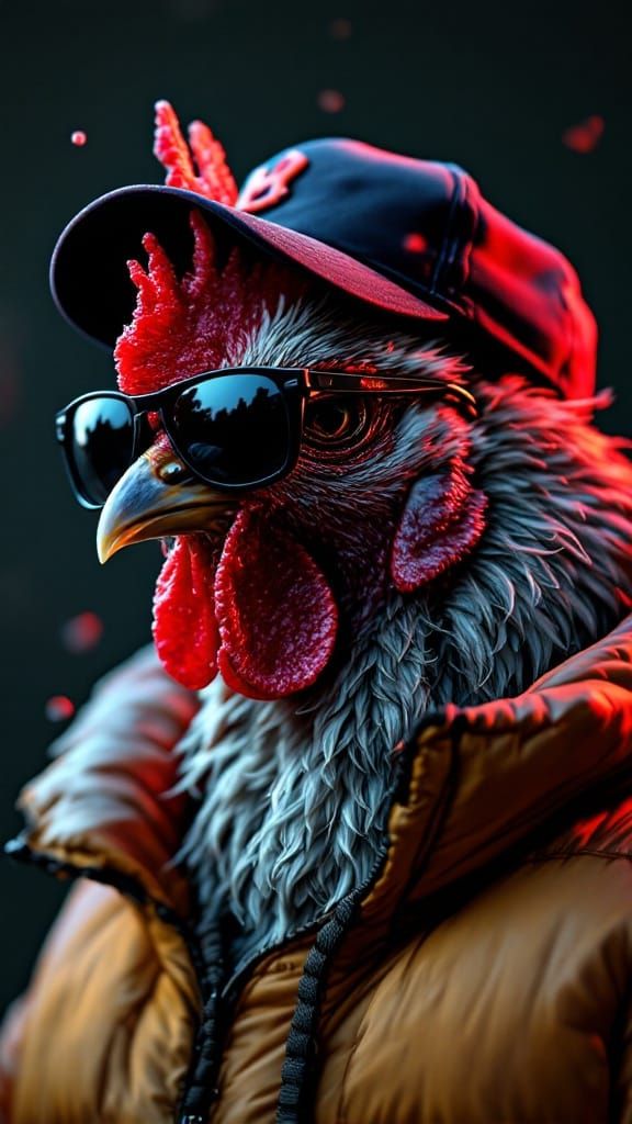 Surreal Chicken in Urban Attire Revealed in Hyperrealistic C...