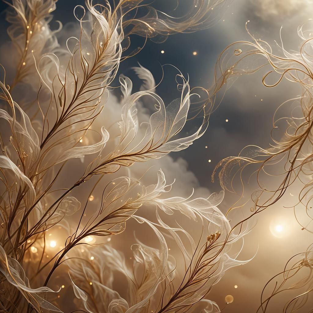 Ethereal Wind Being in Dreamlike Surreal Art