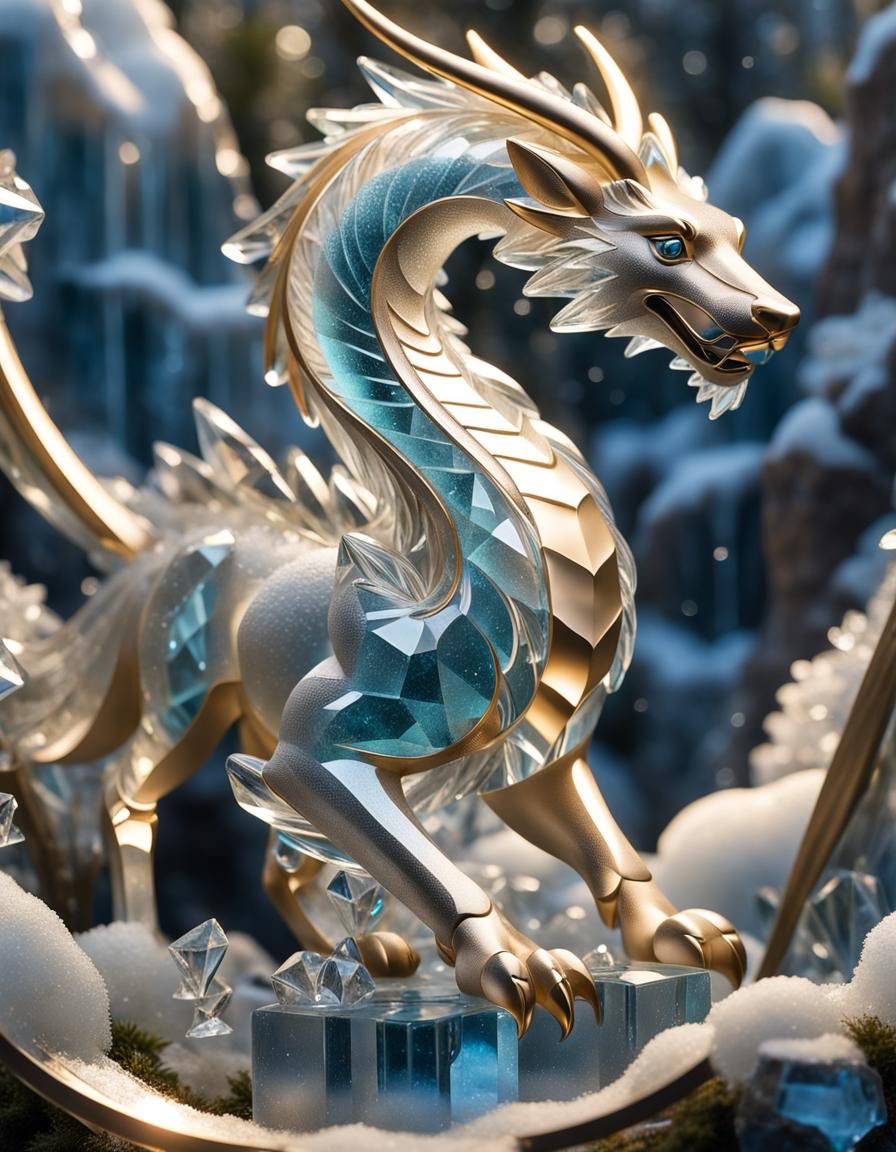 Ice-gold dragon