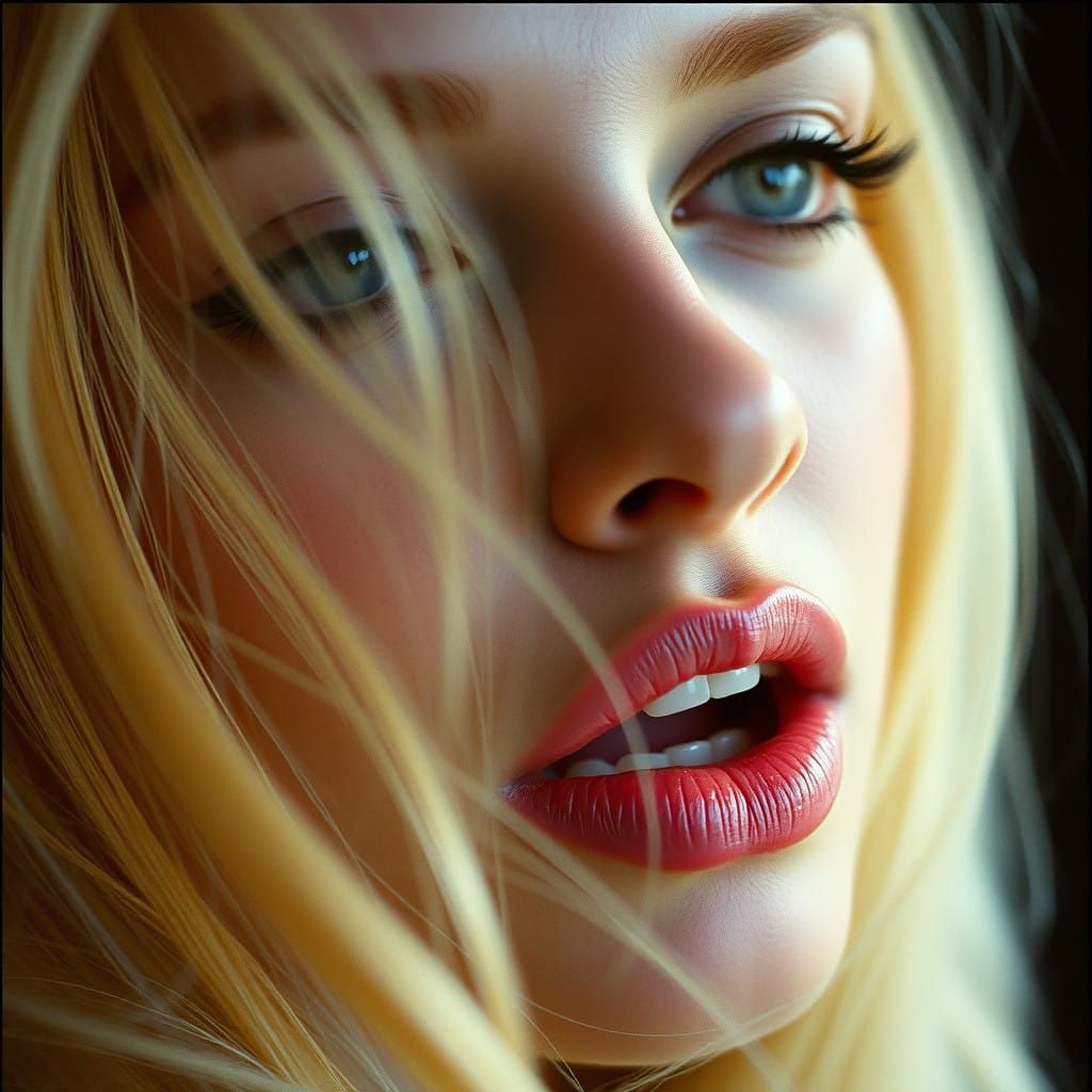 Seductive Cinematic Beauty in Vignette Lighting