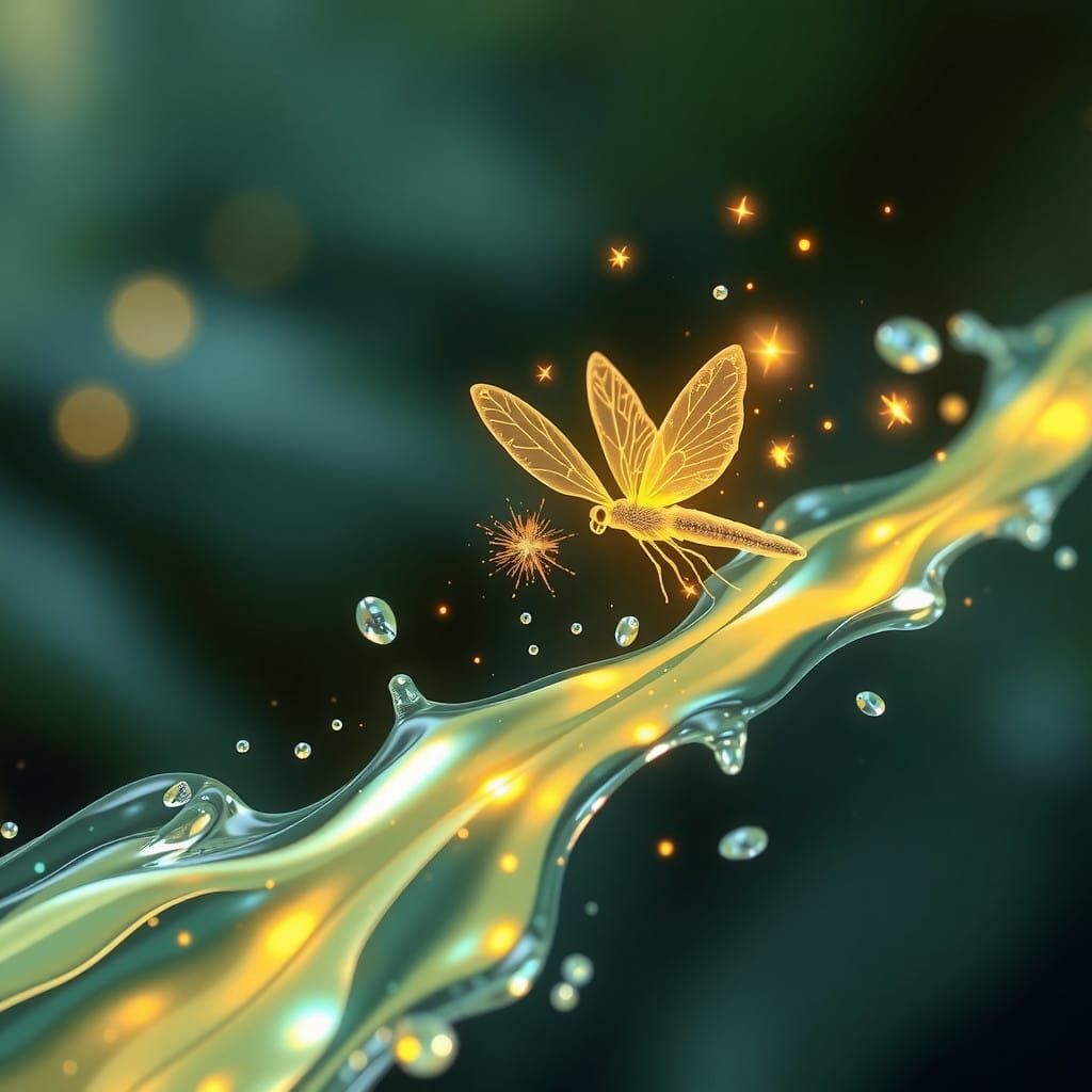 Whimsical Spark of Hope Dances Through Ethereal Light