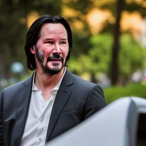 Keanu Reeves Portrait in Prague, Professional Photography