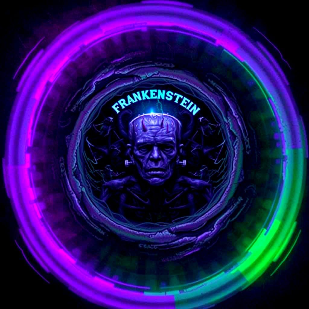 Nightmare Horror: Frankenstein Monster in Cinematic Style