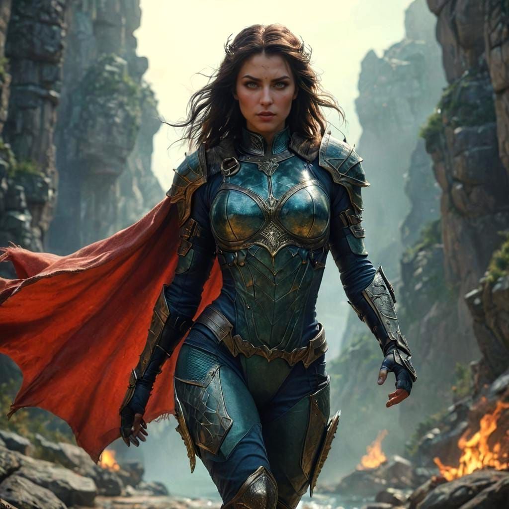 Fantasy Art: Super Buff Female Warrior