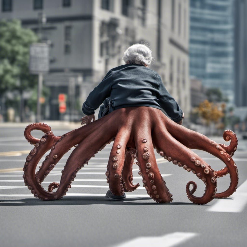 Half Grandma Half Octopus
