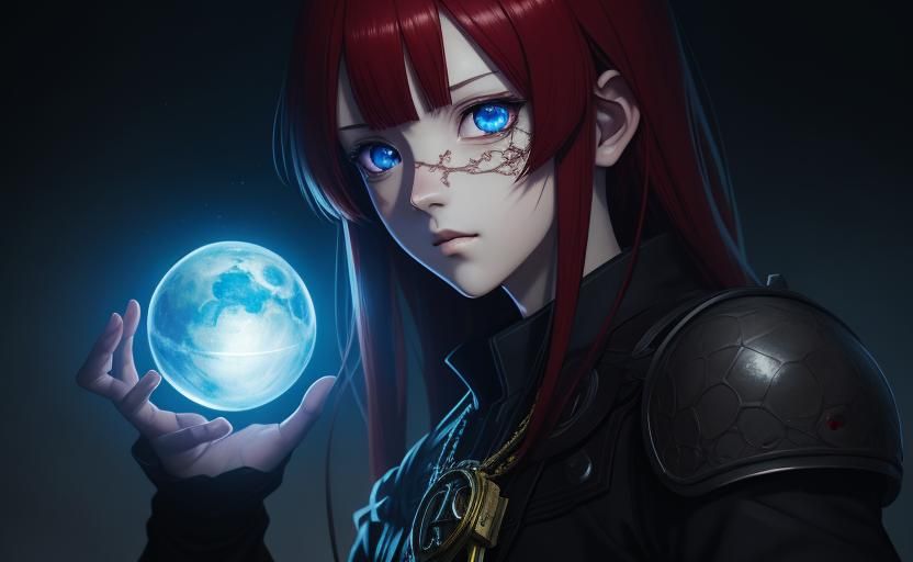 Anime Key Visual with Deep Color and Intricate Details