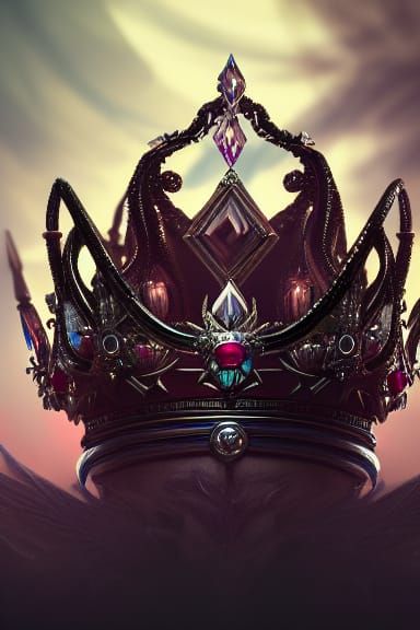 Intricate Crown of Power Concept Art in 8K