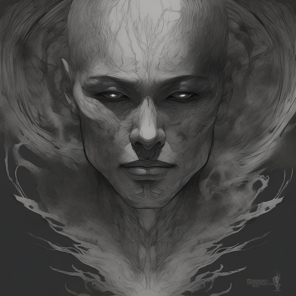 Mythic Shade Portrait in Dark Fantasy Style