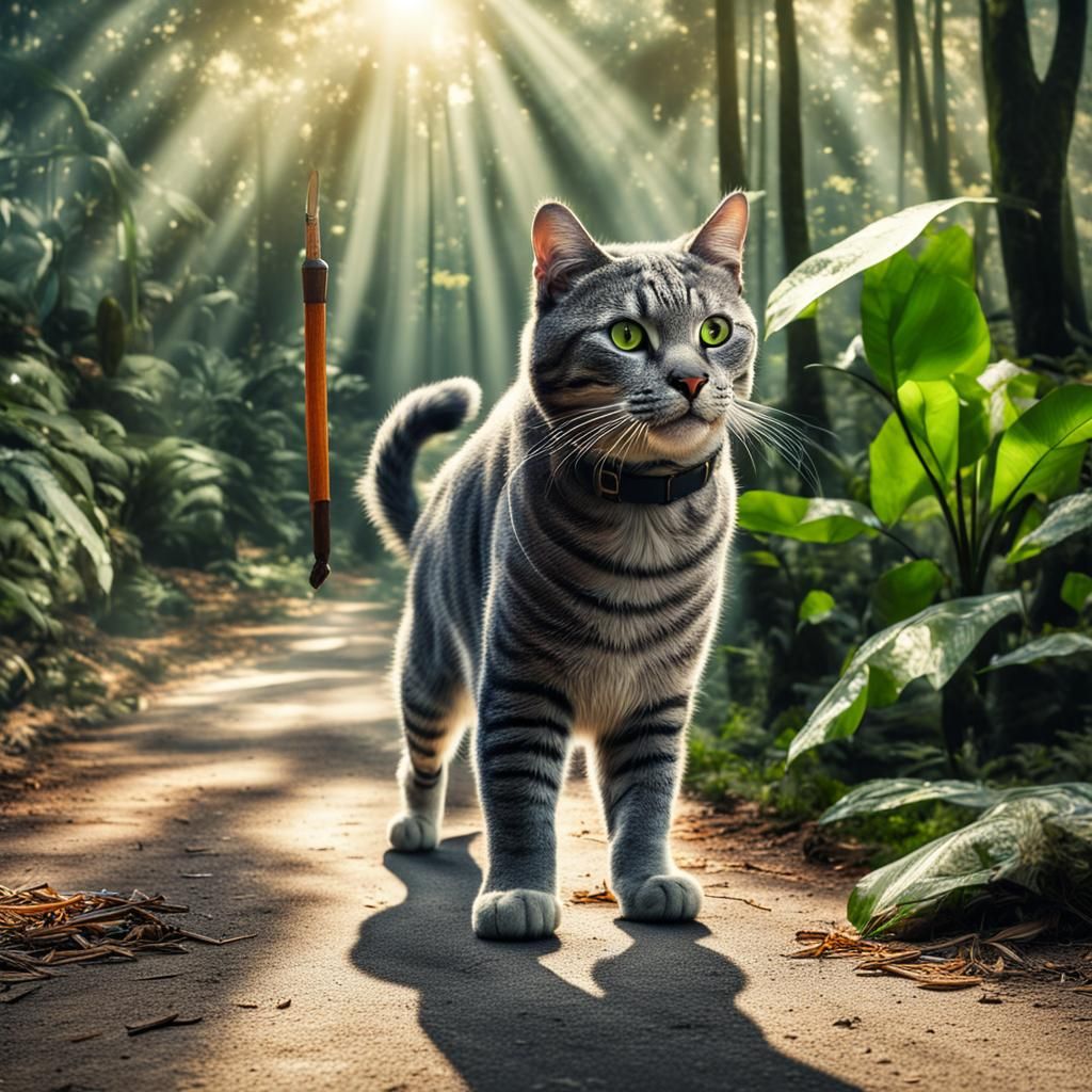 Cute Cat Goes to Work in Nike Air Jordans