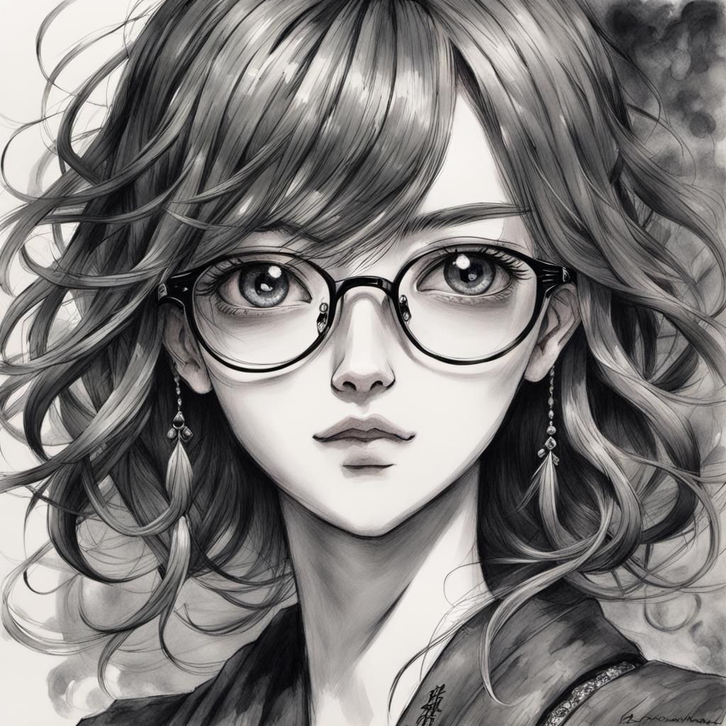 European Model in Japanese Manga Style