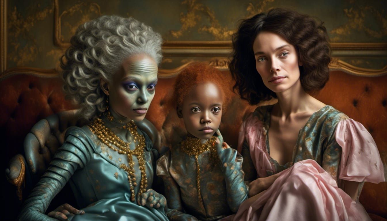 Old Masters Party: Hyperrealistic Alien Art