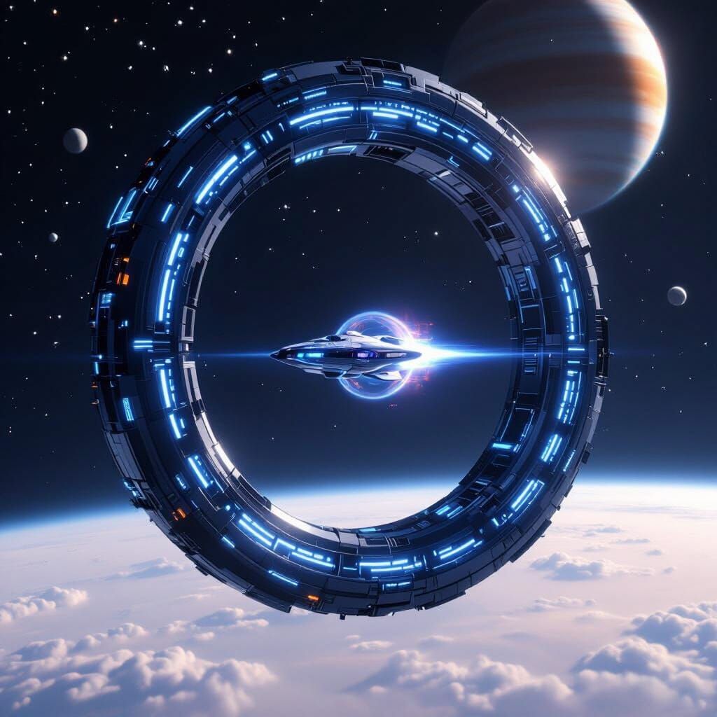 Massive Warp Launcher in Deep Space