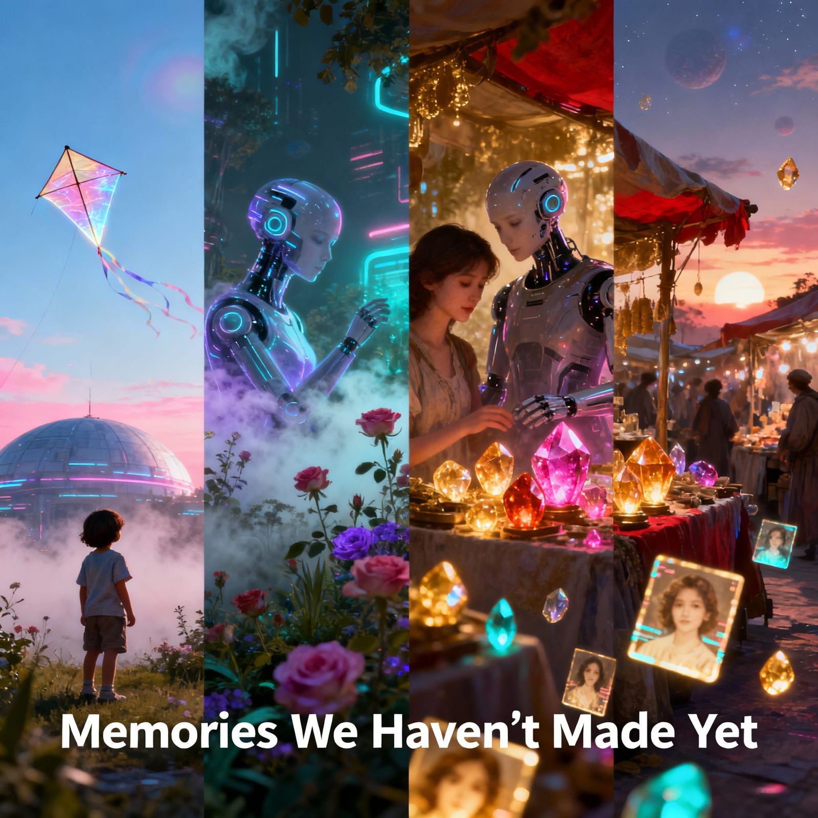 Dreamlike Blend of Future Memories: Cinematic Panorama