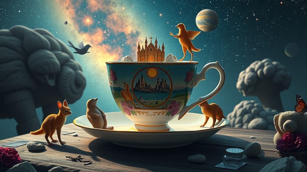 Surreal Whimsy in Photorealistic Fine Art