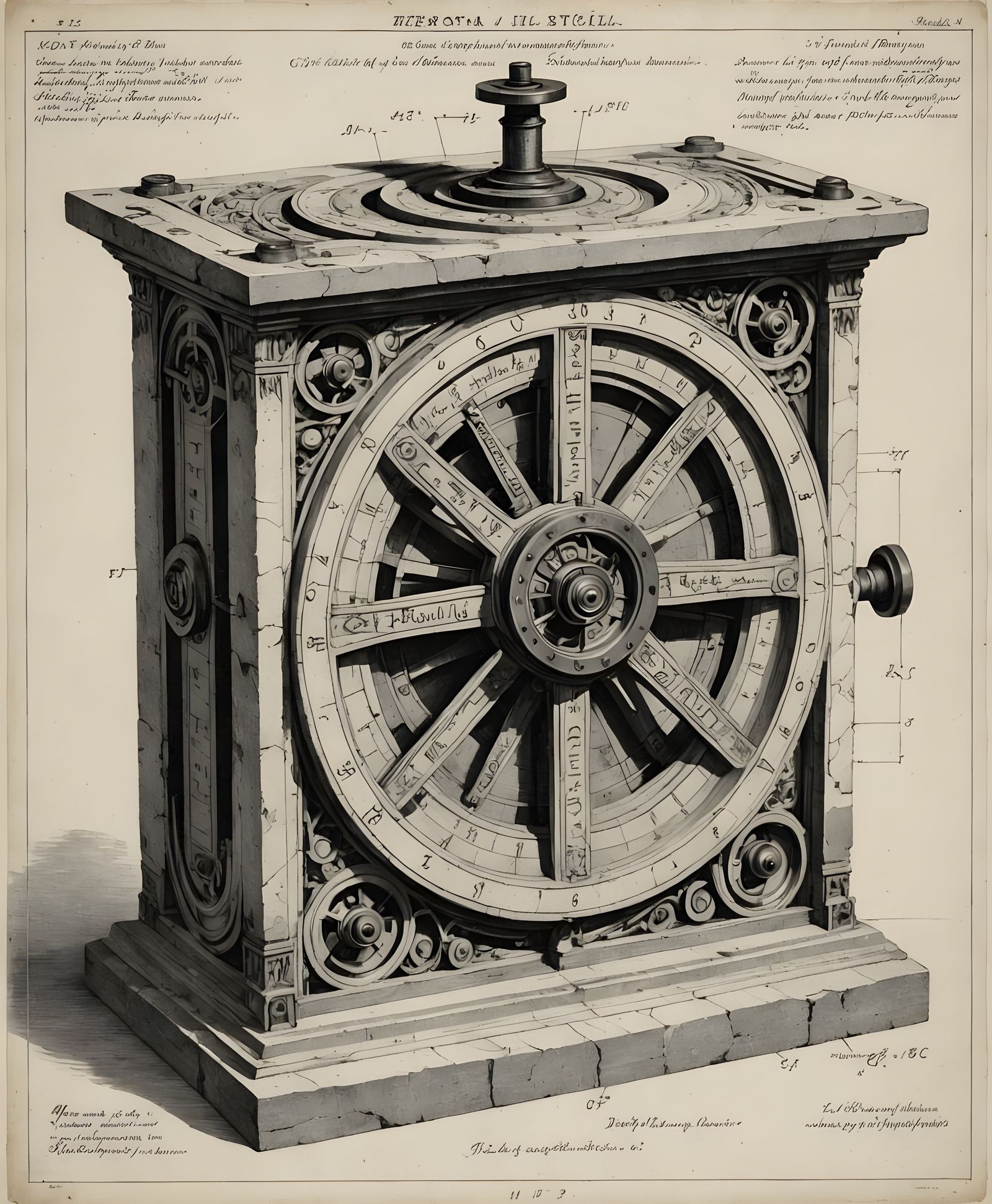 Detailed Drawing of the Ancient Antikythera Mechanism