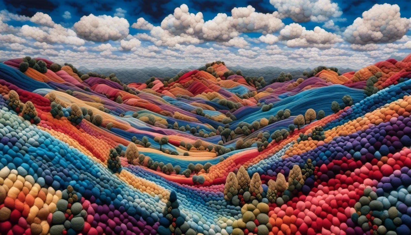 Surreal Yarn Landscape