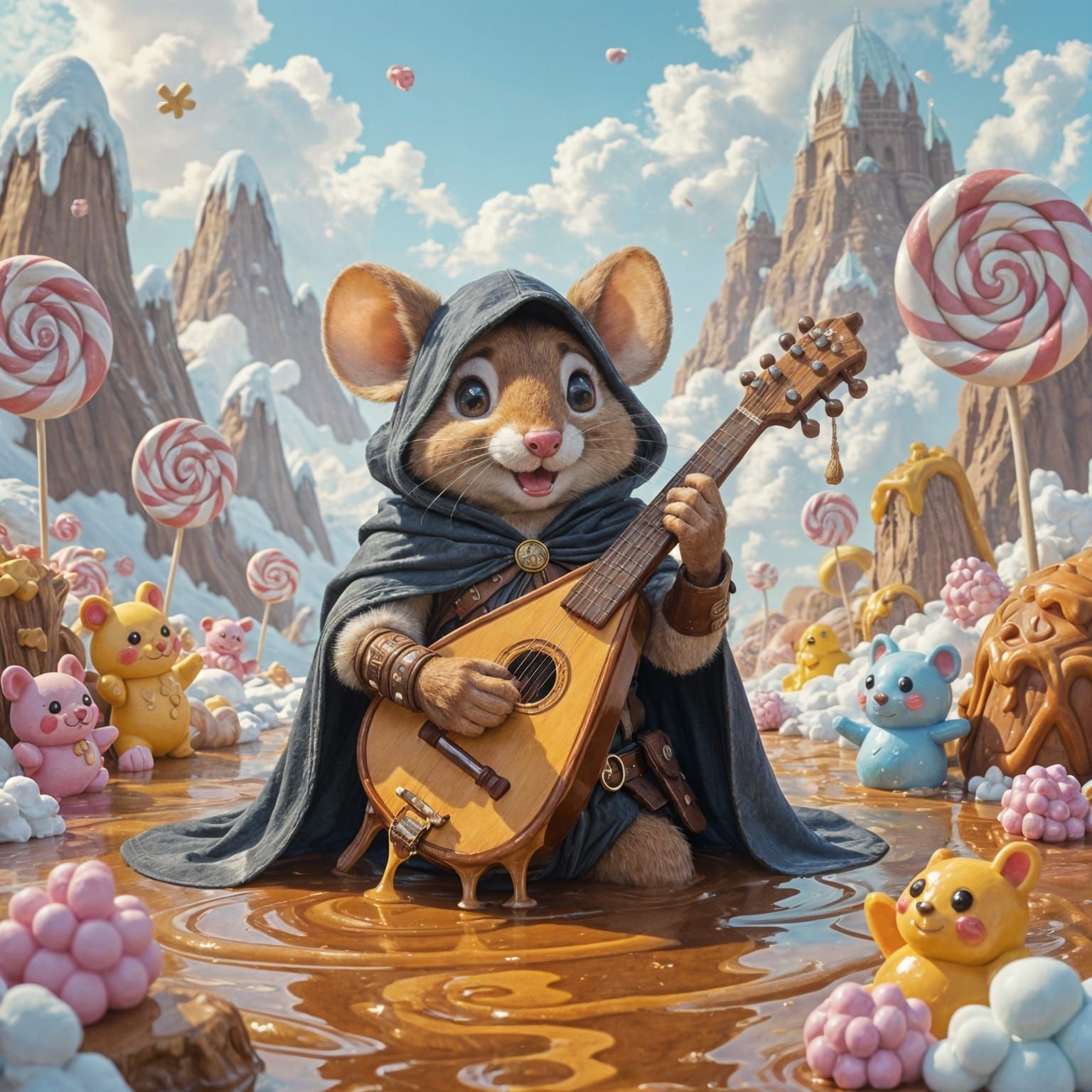 Furious Mouse Stuck in Caramel Road by Candy Creatures