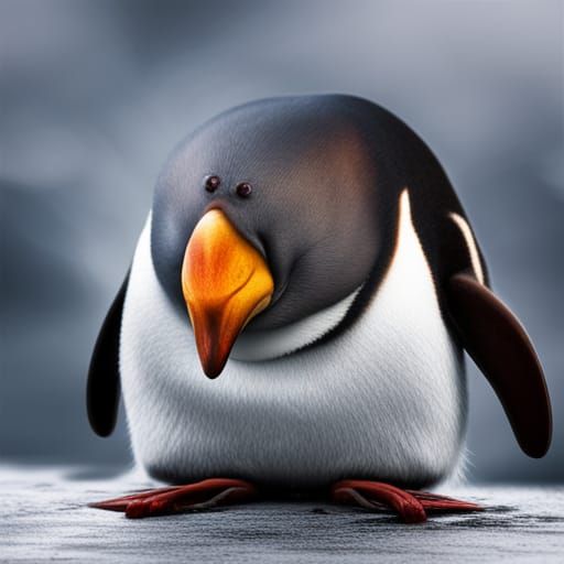 AI's Interpretation: World's Ugliest Penguin