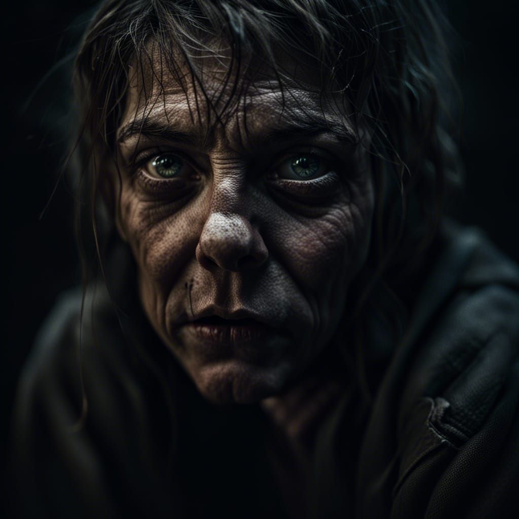 Horror Portrait of Sin: Dark Personification