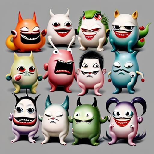 Zany Japanese Art: Silly Little Monsters