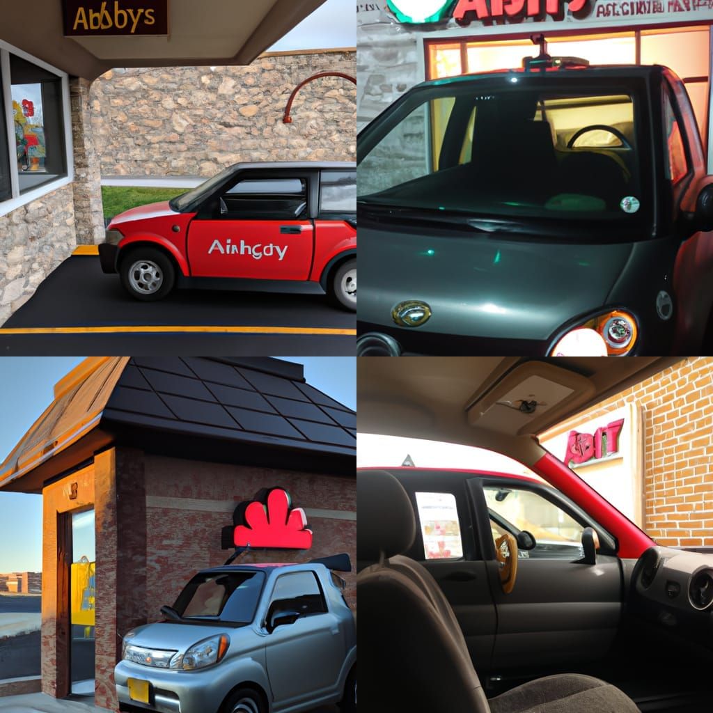 Daihatsu Car at Arby's Drive-Through