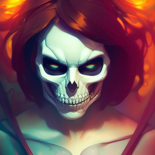 Detailed Portrait of Sans the Skeleton in Unreal Engine