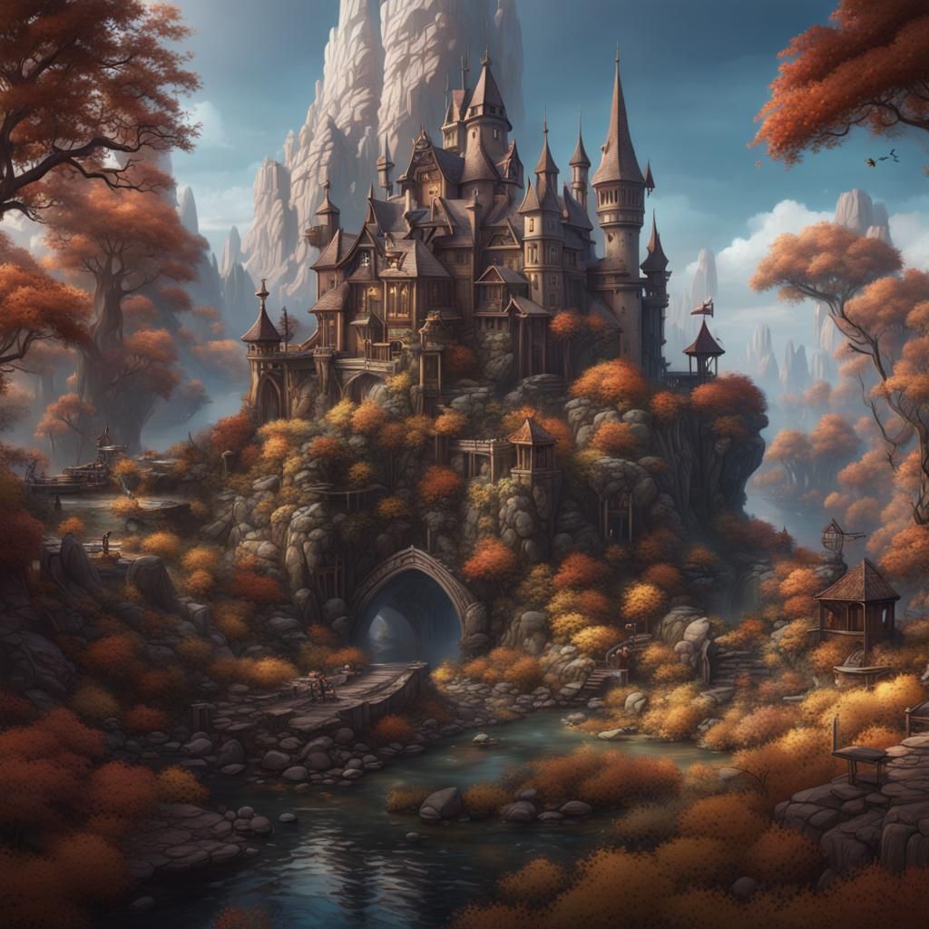 Fantastical Hobbies in Detailed Matte Painting