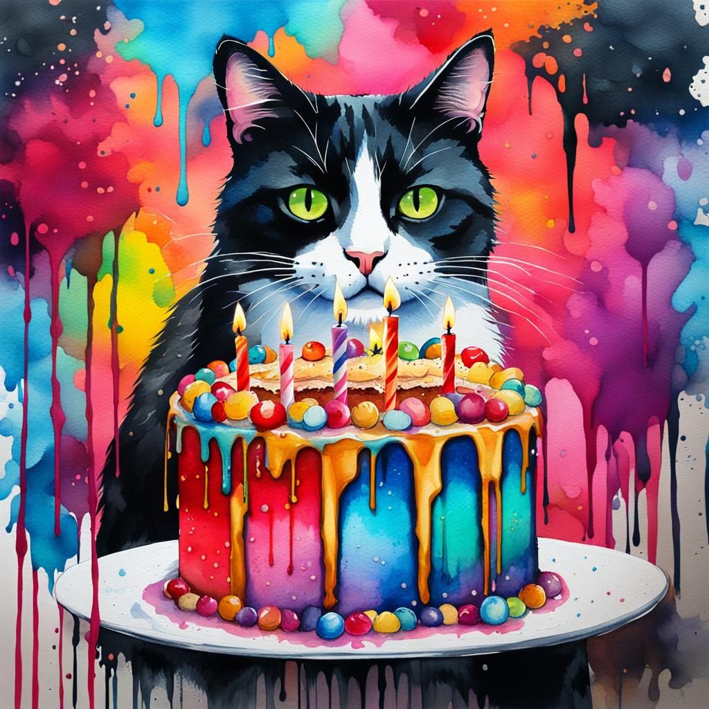 Happy Birthday From a Tuxedo Cat