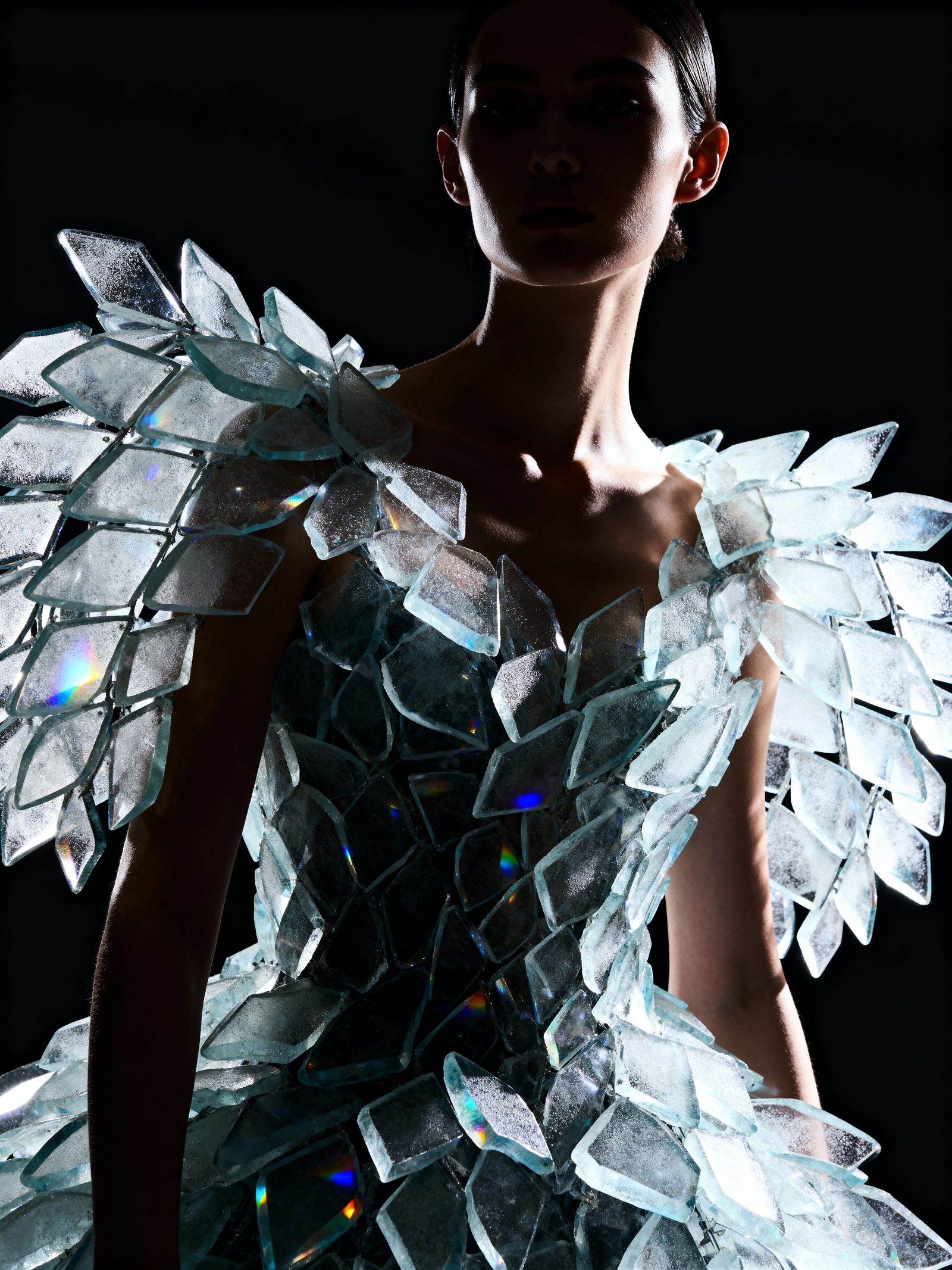 Glass Shard Dress: Avant-Garde Fashion