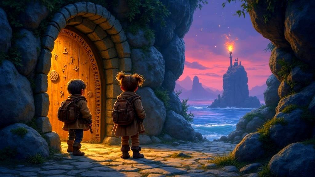 Whimsical Doorway to Ancient Secrets