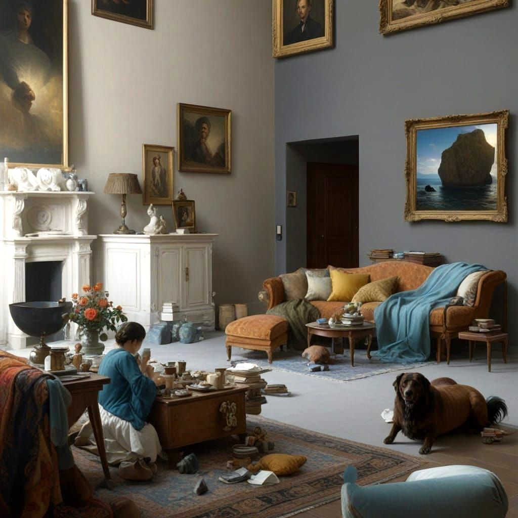 Glorious Room - Grossly Mistreated Dog - Massively Overweight...