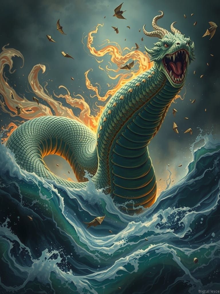 Cosmic Serpent Unleashes Turbulent Chaos in the Depths