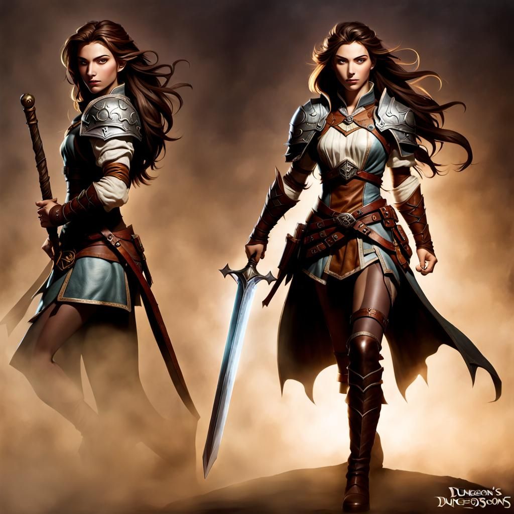 Confident D&D Ranger in Dynamic Poses