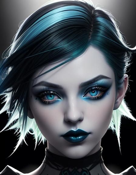 Gothic rebel teenager