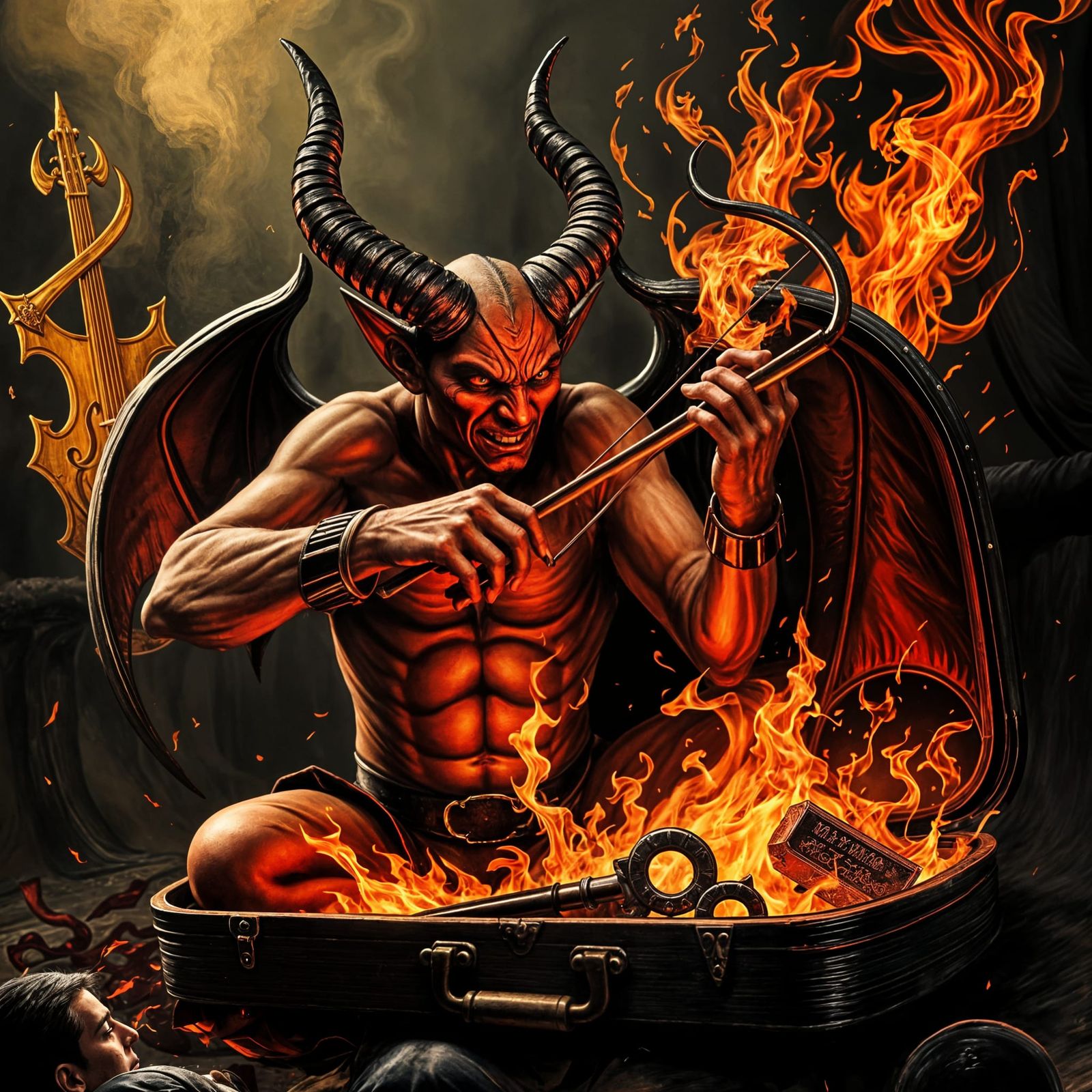 The Devil's Fiery Fiddle Performance