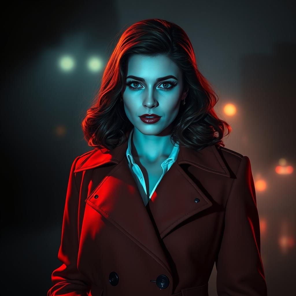 Anna Kendrick in Film Noir Style