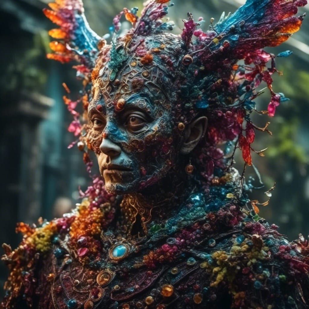 Dramatic Magical Creature in Hyperrealistic Style