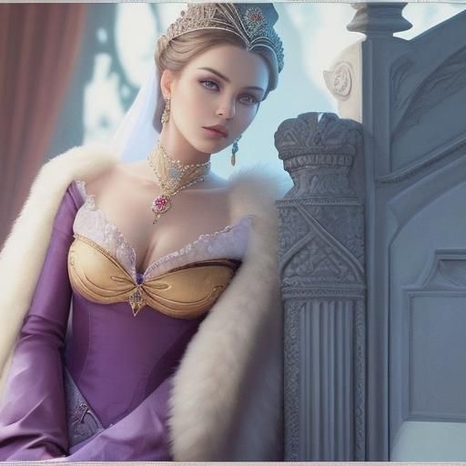 Regal Beauty: AI Portrait of a Woman