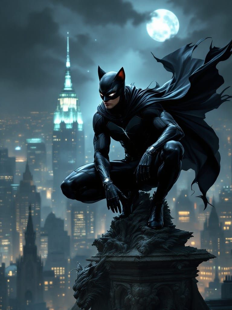 Cybernetic Feline Vigilante Reigns Over the City