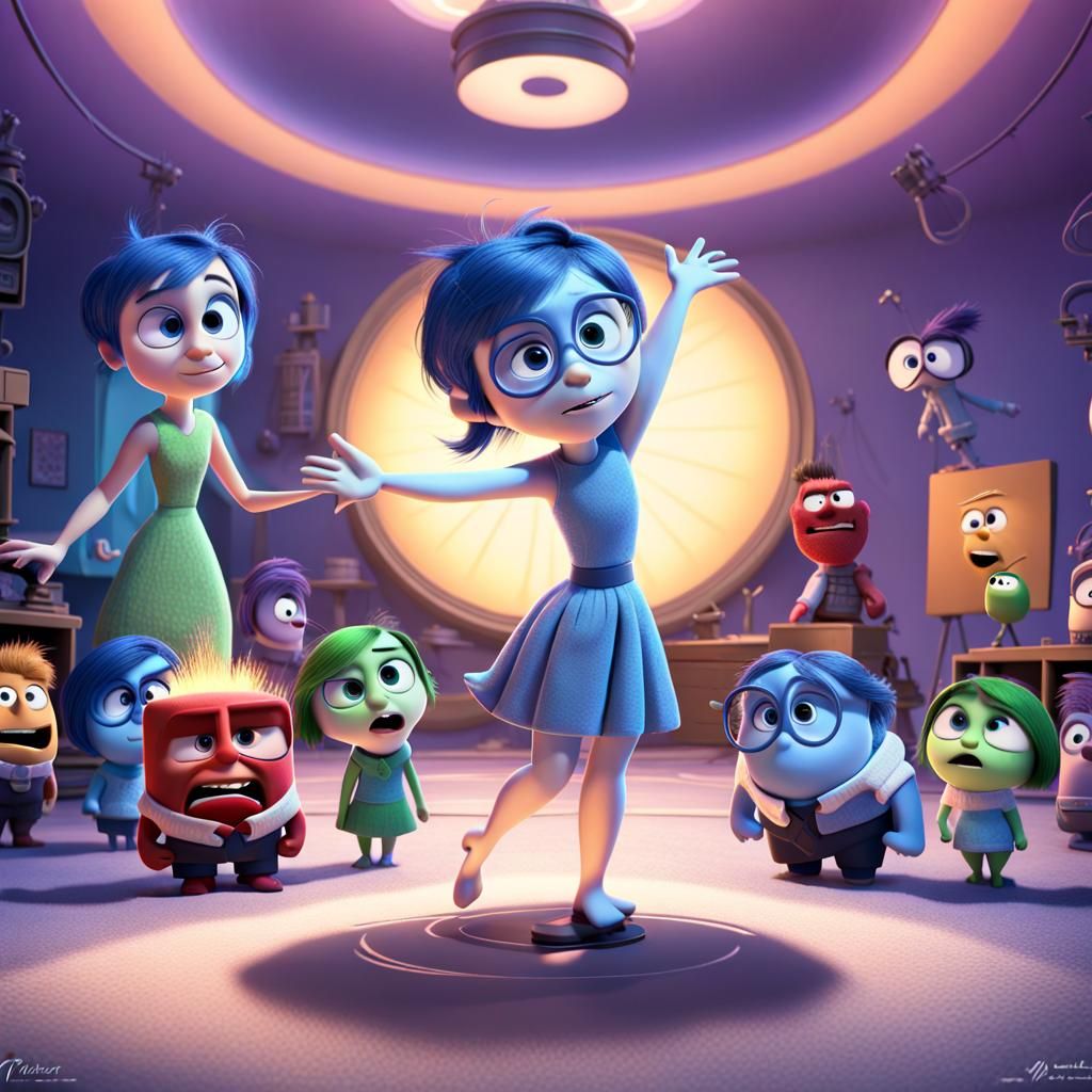 Inside Out Reimagined as 3D Digital Art
