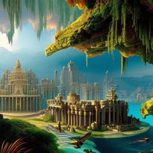The Lost City of Atlantis: Digital Matte Painting