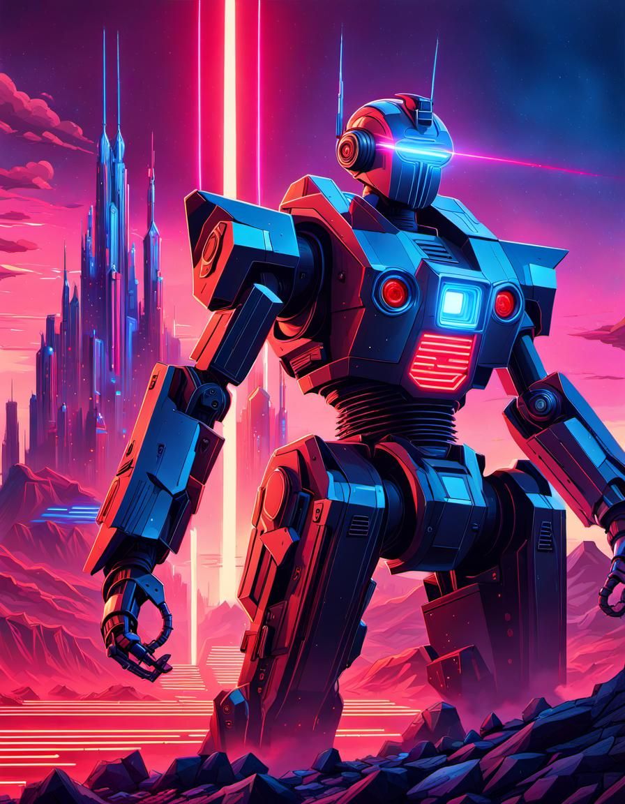 Raid of the Titans: Argatron's Epic Quest to Unleash Robotic Fury against Enemies of New Hibernia