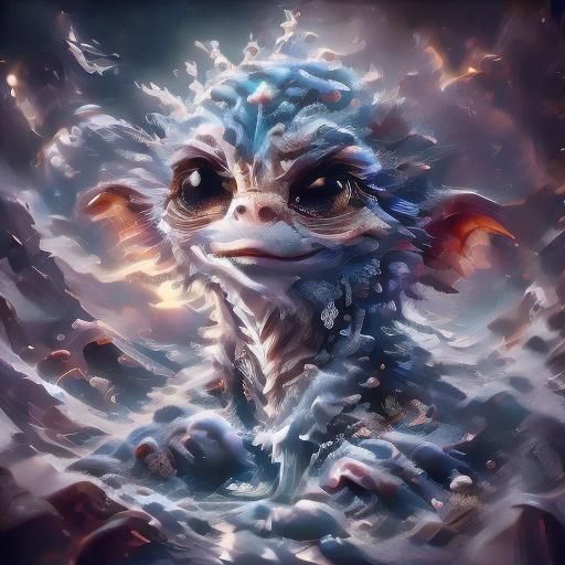 Cosmic Gremlin Creature Illustration