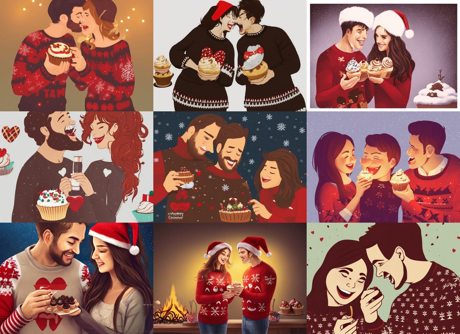 Christmas couples