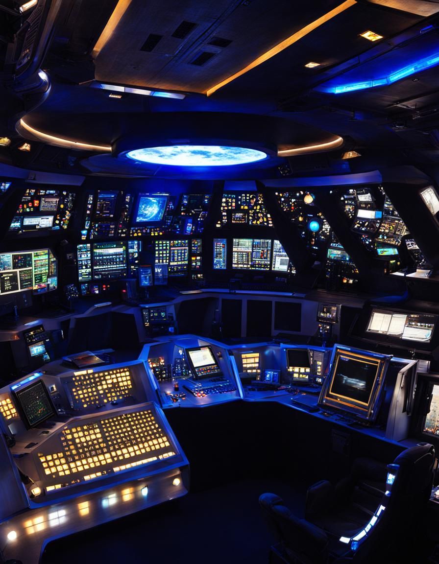 Spaceship Interior: A Glimpse of Future Life