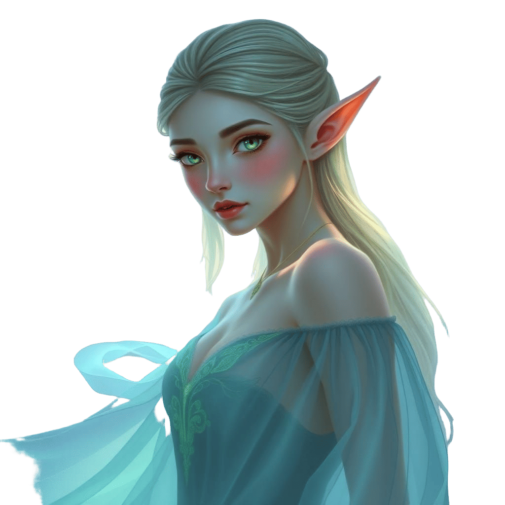 Ethereal Female Elf Portrait