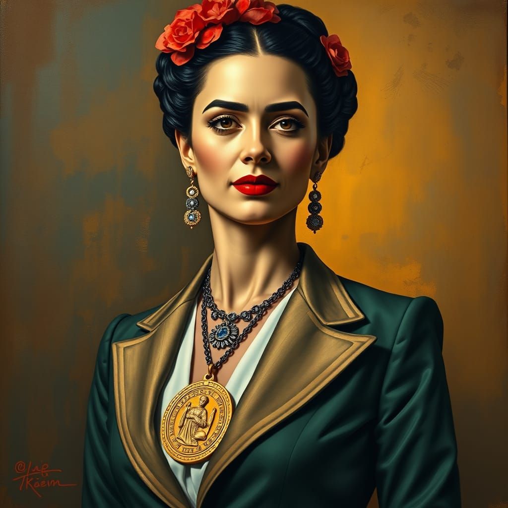 Modern Saint Benedict Medal Woman in Elegant Style