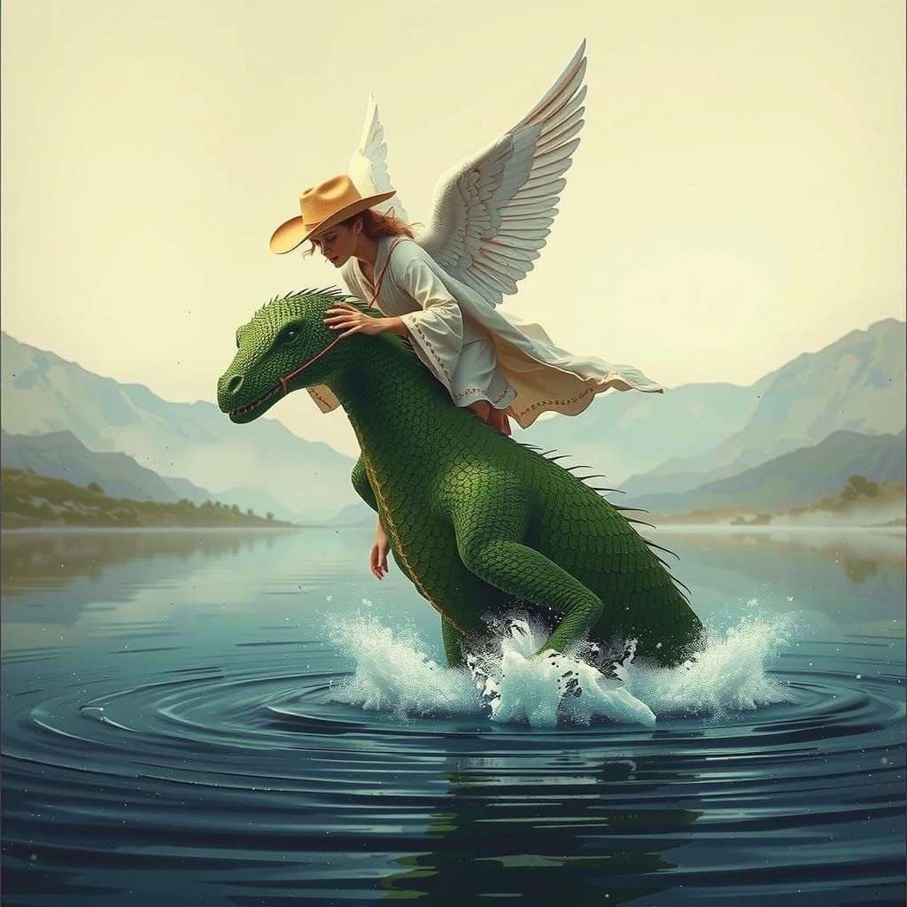 Angel in Sunset Highland Ride